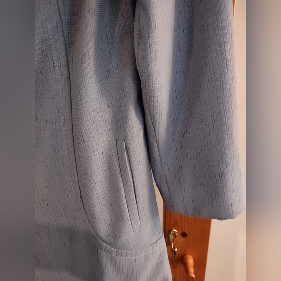 Vintage blue long coat - Picture 3 of 7